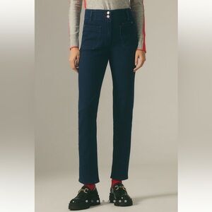Maeve Dark Blue Straight Leg Jeans